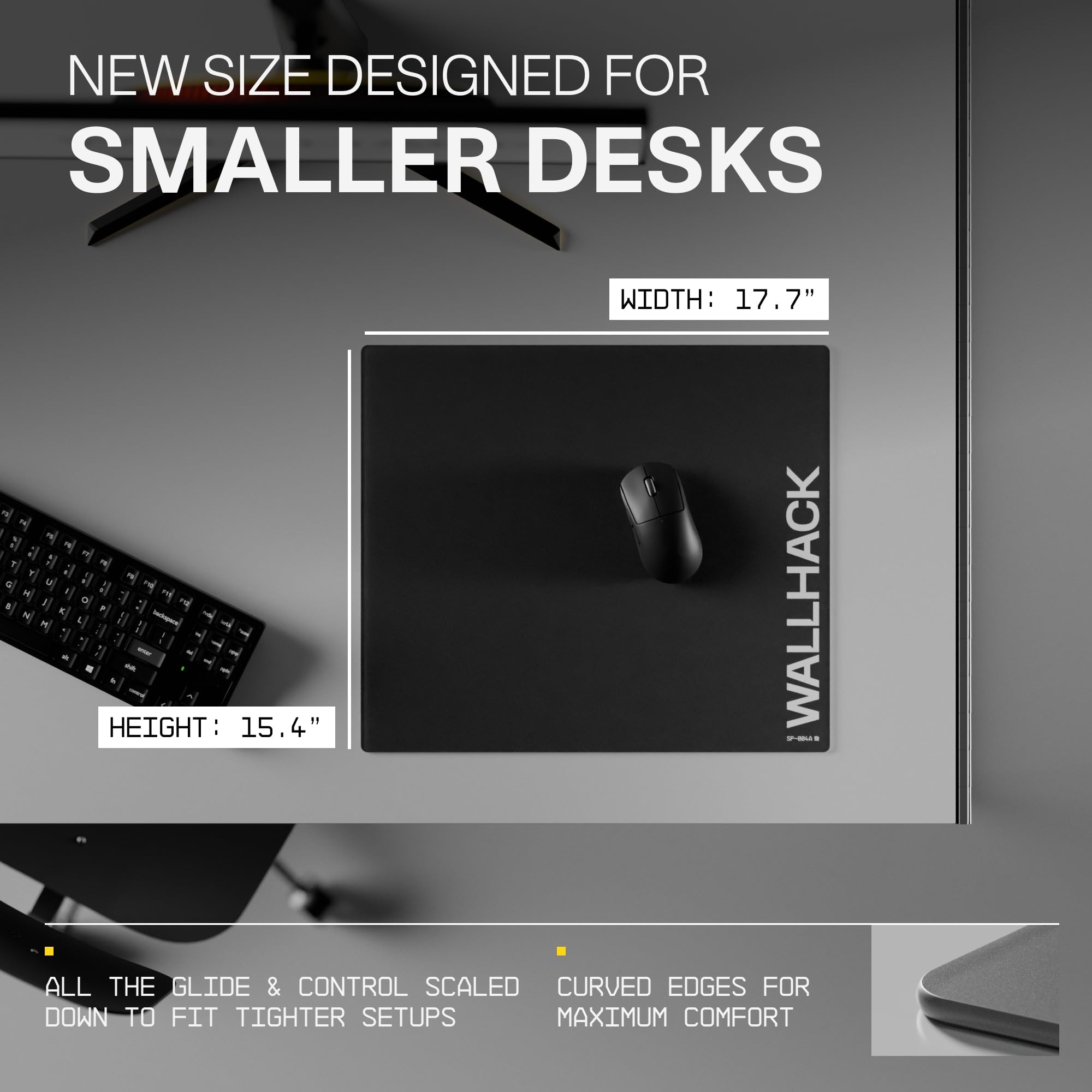 Amazon.com: Wallhack SP-004A Black Glass Gaming Mouse Pad – 4th